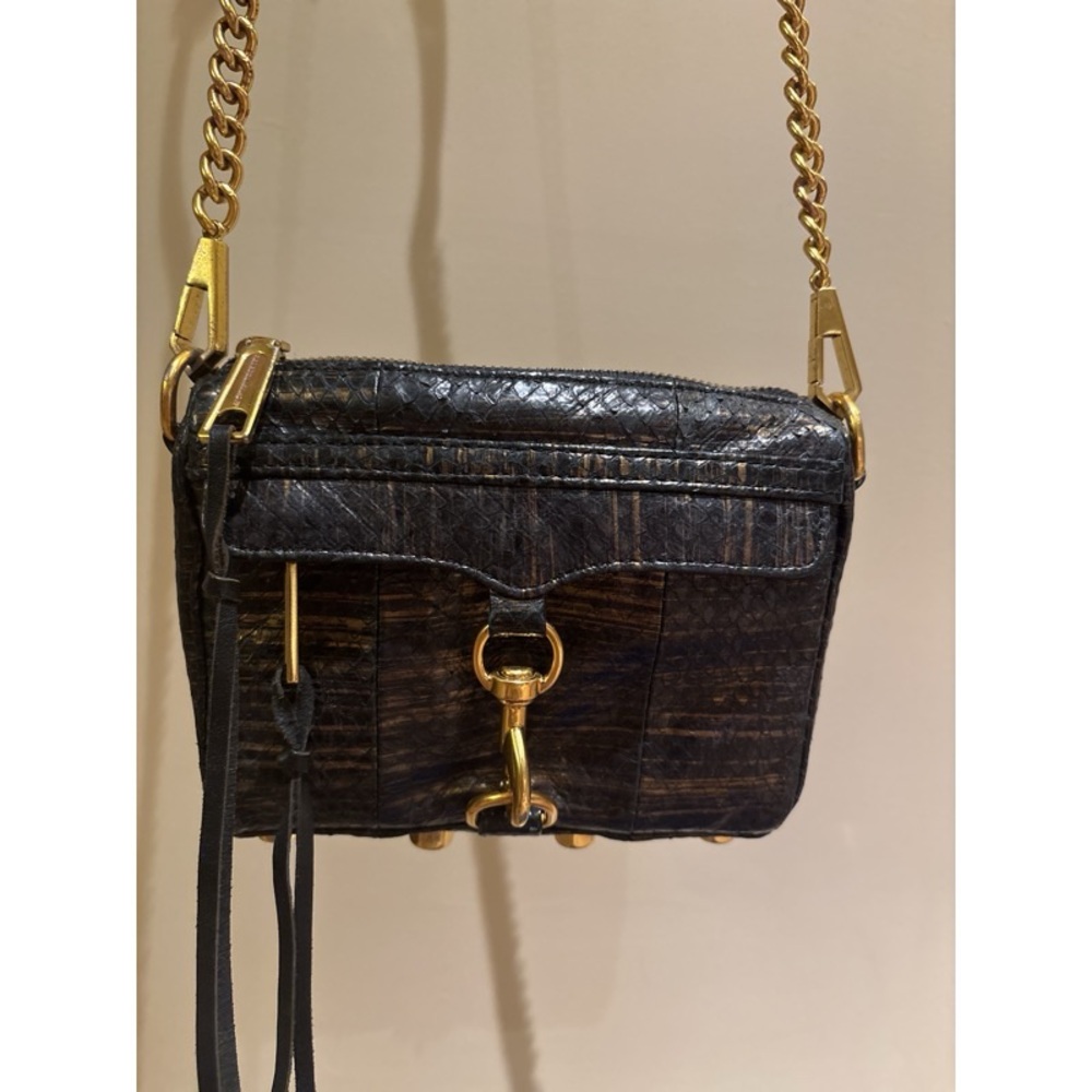 Rebecca Minkoff Micro MAC bag (Gold/Alligator)